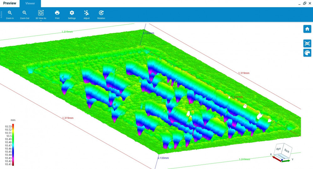 Alicona uCMM surface depth